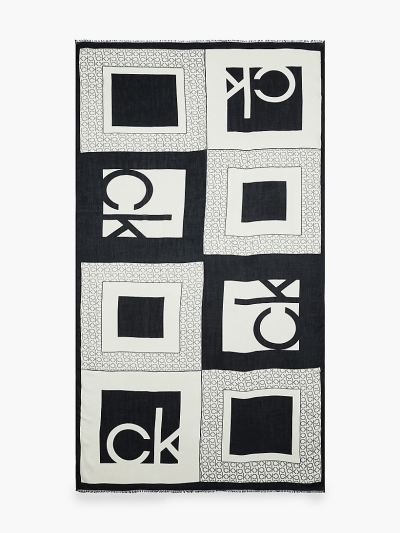 Calvin Klein Táskák & Kiegészítők HU158825 | Calvin Klein Logo Női Sál Fekete